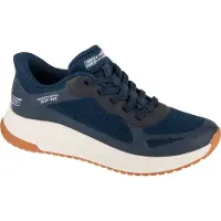 SKECHERS Slip-Ins Bobs Squad 4 Staple Look Damen Sneaker Dunkelblau