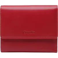 Esquire Cuir porte-monnaie Viktoria Flap Wallet Red rouge foncé