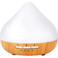 Grundig Aroma Diffuser Humidificateur 300ml Diffuseur électrique d'huiles essentielles avec lumière LED et minuterie - Diffuseur d'huiles essentielles - Sans fil - Blanc