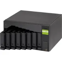 Qnap TL-D800C boîtier de stockage Boîtier HDD/SSD Noir, Gris 2.5/3.5"