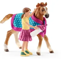 Schleich 42361 - Veulen avec couverture