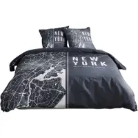 TODAY Linge de lit, coton, 220 x 240 cm, 2 housses de coussin, JAVA