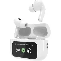 Gembird GMB Audio TWS-LCD-ANC-01-W headphones/headset Wireless In-ear Calls/Music USB Type-C Bluetooth White