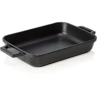 PADU LAVA METAL Plat à four en fonte 22x30cm - noir