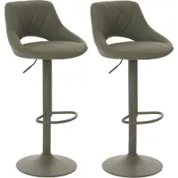 Mendler Lot de 2 tabourets de bar -N64