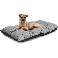 AIO Factory Coussin pour lit de chien PRESTIGE 120x80 cm imperméable os noir