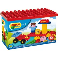 Unico cubes en bois station-service 20 pièces