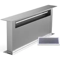 Klarstein Royal Flush Eco 75 Hotte de Plan de Travail - A++ Énergie, 720 m³/h, Hotte Aspirante Silencieuse, LED 6500K,Tactile, Acier Inoxydable, Hotte Cuisine Moderne