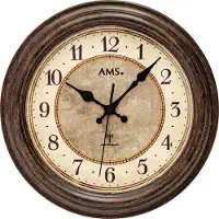 AMS Horloge murale classique aspect antique 28 cm - Modèle : 5544