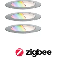 Paulmann Plug & Shine LED encastré de sol Floor, set de 3 pièces