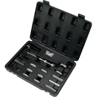YATO Jeu d'outils de rodage cylindriques, 14 pièces, pour 20-89 mm, tige flexible