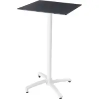 Oviala Table haute de terrasse 60 x 60 cm inclinable stratifié noir - Opéra