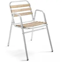 Oviala Fauteuil de jardin bois et aluminium - Times Square