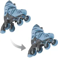 Globber Roller enfant Evolutif 2 en 1 Taille 26-29 Bleu cendré