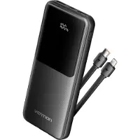 Vention POWER BANK USB 10000MAH 22.5W/Juodas FHOB0