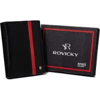 Rovicky Portefeuille vertical pour homme avec compartiment zippé -