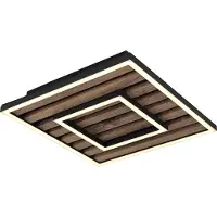 Globo Plafonnier métal noir mat, LED