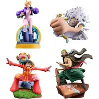 Megahouse One Piece Petitrama Mini Logbox Re Birth Egghead Set 9 Cm Figure Multicolore