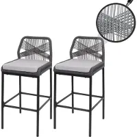 Mendler Tabouret de bar -O21 (lot de 2)