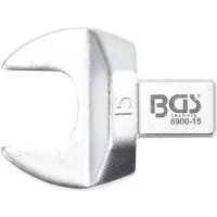 Bgs Clé à fourche 15 mm Logement 9 x 12 mm - 6900-15