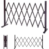 Generique Grillage Hwc-B34, Tuteur Pour Plantes, Grille Animaux Télescopique, Aluminium Marron 35-300cm