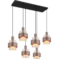Globo Suspension Milley bronze 6 lumières