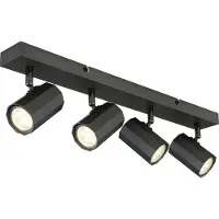 Globo Lighting Projecteur métal gris mat, 4x GU10
