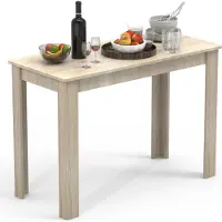 VCM Table à manger en bois | H. 76 x W. 110 x D. 50 cm | Table de cuisine table à manger Esal