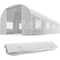 Plonos Film pour tunnel de jardin 3x4,5m (13,5m2) blanc