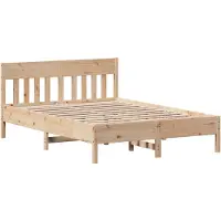 vidaXL Lit en bois massif sans matelas 140x190 cm pin