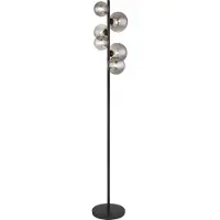 Globo Lampadaire métal noir mat, 6x G9 LED