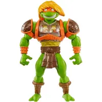 Mattel MOTU x TMNT : Turtles of Grayskull Actionfigur Michelangelo 14 cm