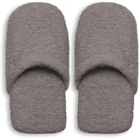 Excelsa Spa Pantoufles pour femmes en coton une taille, gris