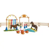 Schleich Farm World Pony Agility Training Multicolore From 3 Years Enfants