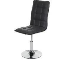 Mendler Chaise de salle à manger HWC-C41, chaise de cuisine, pivotante et réglable en hauteur, similicuir gris
