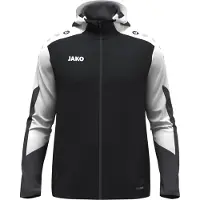 Jako Veste à capuche unisexe Dynamic - 6870, Couleur:noir/blanc/anthracite, Taille:L