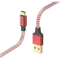 Hama Câble de données USB-C 1.5m rt (rouge)