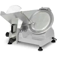 VERTES Trancheuse Gastro Trancheuse électrique de 250W, couteau de 300mm de diamètre, épaisseur de coupe de 0 à 15mm