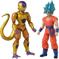 Banpresto Pack de 2 figurines Dragon Stars Battle Golden Frieza vs Super Saiyan Blue Goku 17 cm