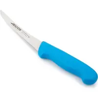 Jamon Couteau à désosser semi-flexible 2900- Prof 291223 avec poches en nitrile en acier inoxydable et polypropylène bleu ergonomique mangue et lame de 14 cm, vitrine
