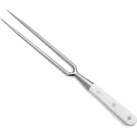 Arcos Fourchette Riviera Blanc 233324 en acier nitruré, avec 18 cm de mangue polyoxyméthylène en carton