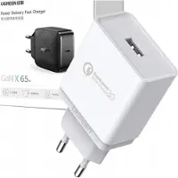 UGREEN Chargeur Cd122, Usb-A, Qc3.0, 18W (Blanc)