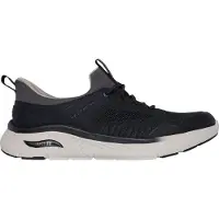 SKECHERS pour homme. 205340 Slip-ins Relaxed Fit Slippers Arch Fit Crosser Emeric noir (42), Plat, Lacets, Casuel