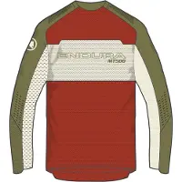 Endura Mt500 Burner Lite Long Sleeve Enduro Jersey Rouge L Homme