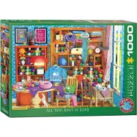 Eurographics Puzzle Tout ce que tu tricotes est amour 1000 pièces
