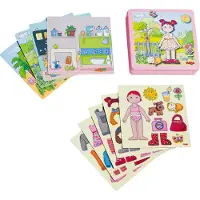 Haba Boîte de jeu magnétique Poupée à habiller Lilli 1007392001