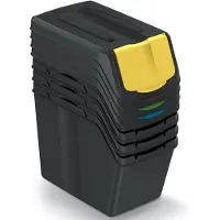 Prosperplast Keden Sortibox Poubelle 20L Set 4 - Noir Recyclage