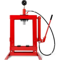 Eberth Presse d'atelier 10t hydraulique avec manomètre