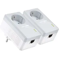 TP-LINK AV500 Nano Kit de démarrage adaptateur CPL avec prise frontale (TL-PA4010PKIT)