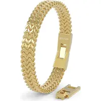 SERASAR Bracelet 'Edelstahlarmband "Franco"' or